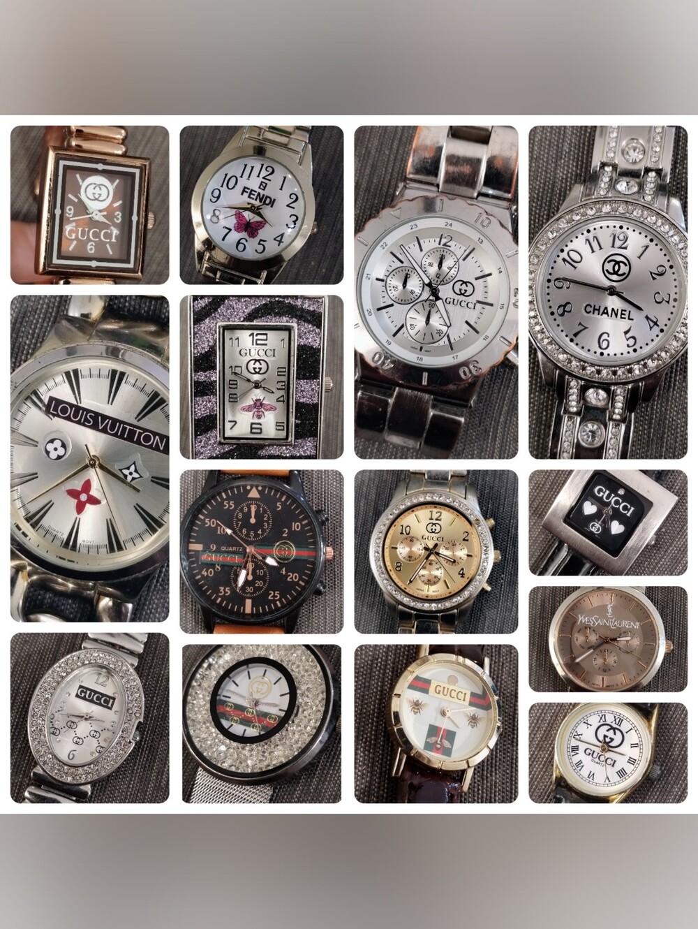 Lot of 14 Fashion Watches No Name Brands Just for Fun! All Work & have New Batts